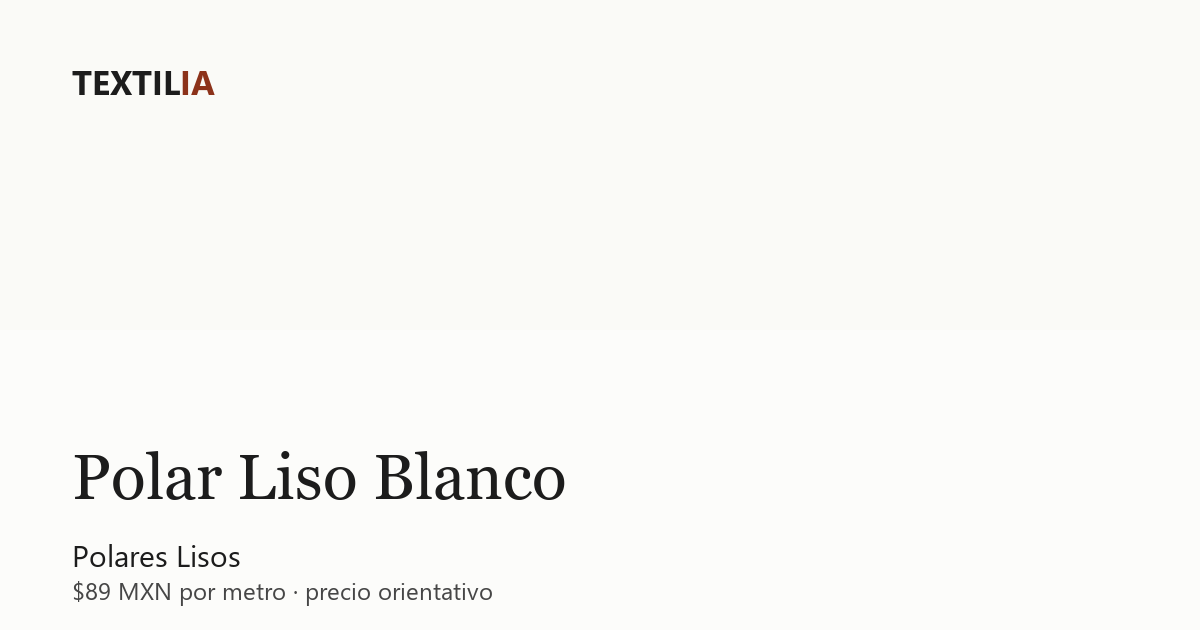 Tela Polar Liso Blanco