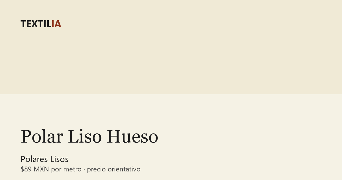 Tela Polar Liso Hueso