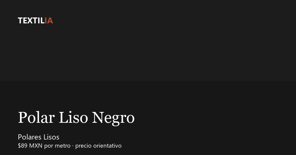 Tela Polar Liso Negro