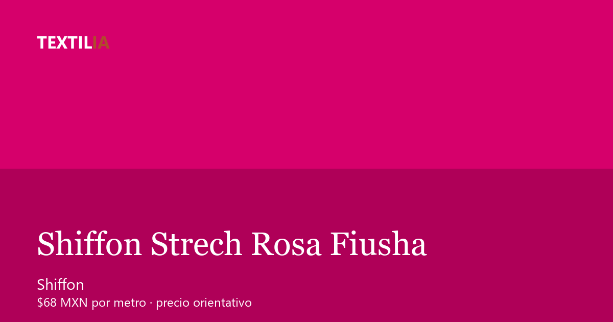 Tela Shiffon Strech Rosa Fiusha